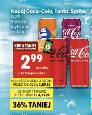Napój Sprite promocja w Delikatesy Centrum