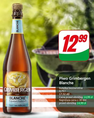 Piwo Grimbergen Blanche promocja w Dino