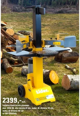 Łuparka elektryczna pionowa promocja w OBI