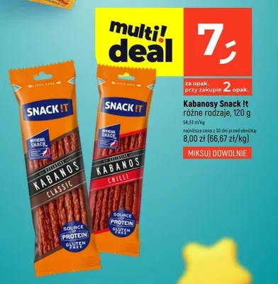 Kabanosy różne rodzaje promocja w Dealz