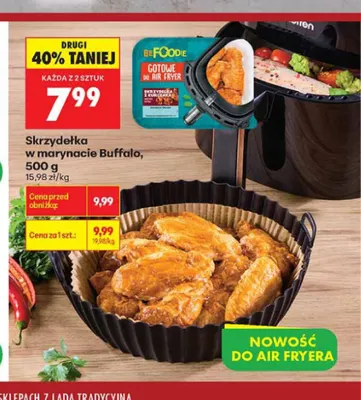 Skrzydełka z kurczaka w marynacie Buffalo beFOODIE promocja w Biedronka