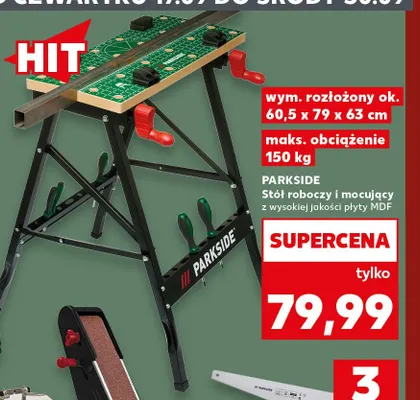 Stół roboczy i mocujący Parkside promocja w Kaufland