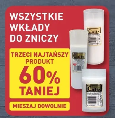 Wkłady do zniczy Catix promocja w Aldi