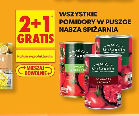 Pomidory w puszce Nasza Spiżarnia promocja w Biedronka