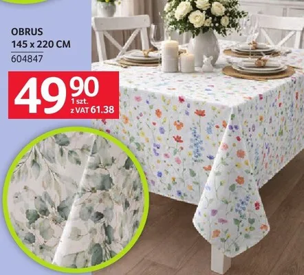 Obrus 145 x 220 cm promocja w Selgros