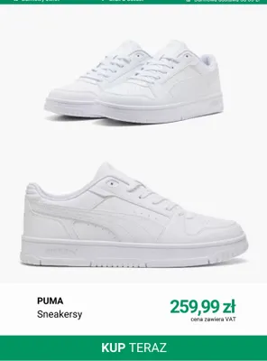 Sneakersy Puma promocja w Deichmann