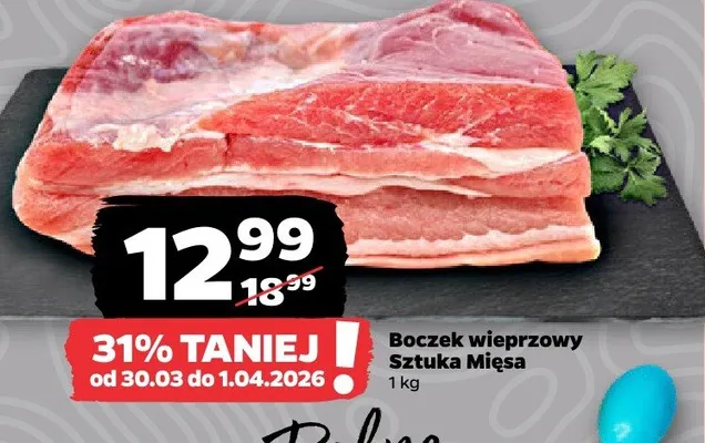 Boczek wieprzowy promocja w Netto