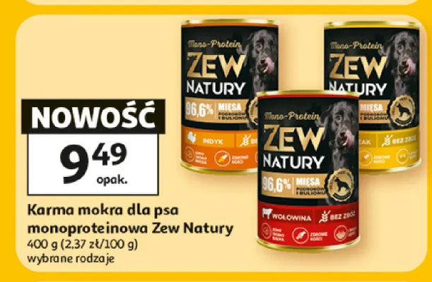 Karma mokra dla psa monoproteinowa Zew Natury Dzik promocja w Auchan