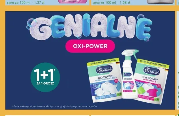Odplamiacz do bieli Dr. Beckmann Oxi-Power promocja w Super-Pharm