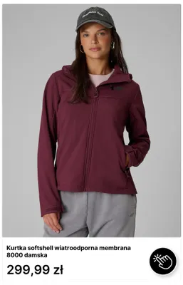 Kurtka softshell 4F wiatroodporna membrana 8000 damska promocja w 4F