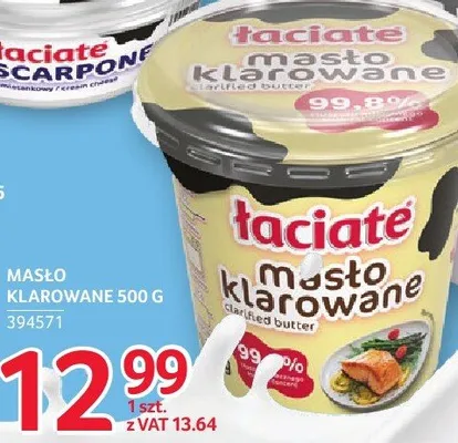 Mascarpone Łaciate 250g promocja w Selgros