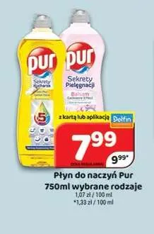 Płyn do naczyń Pur Sekrety Kucharza promocja w Delfin