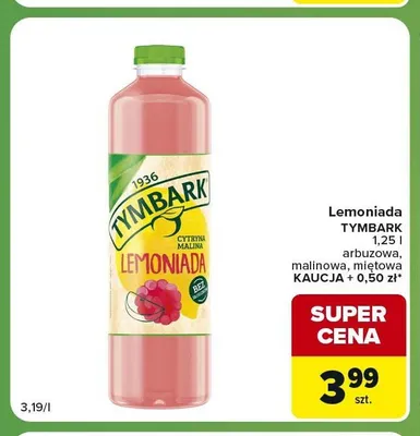 Lemoniada arbuzowa Tymbark promocja w Carrefour Express