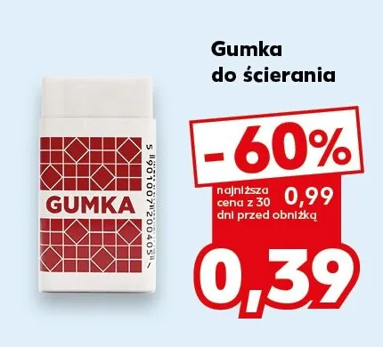 Gumka do ścierania promocja w Kaufland