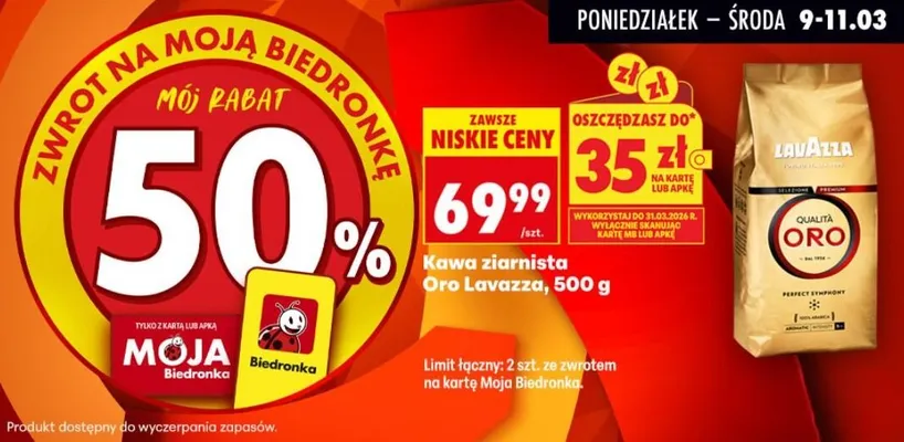 Kawa promocja w Biedronka