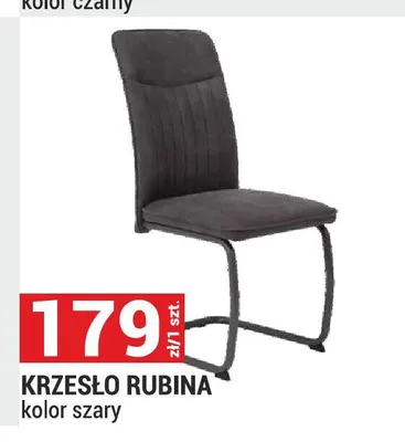 Krzesło Rubina szare promocja w Merkury Market