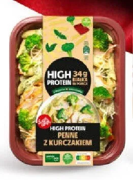 Danie gotowe Penne z kurczakiem Szamamm High Protein promocja w Żabka
