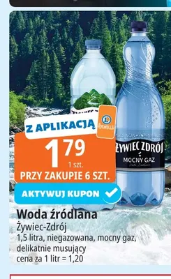 Woda źródlana niegazowana Żywiec-Zdrój promocja w Leclerc