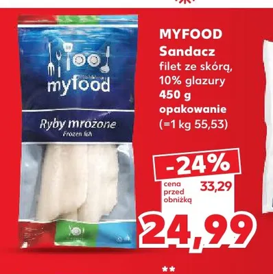 Sandacz filet ze skórą Myfood promocja w Kaufland