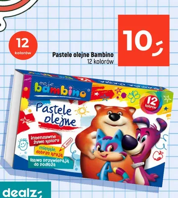 Pastele olejne Bambino promocja w Dealz
