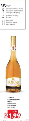 Wino białe słodkie Tokaji Szamorodni promocja w Kaufland