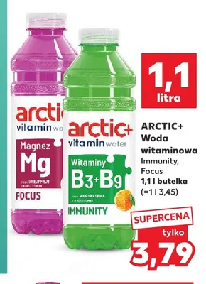 Woda witaminowa Focus Arctic+ promocja w Kaufland