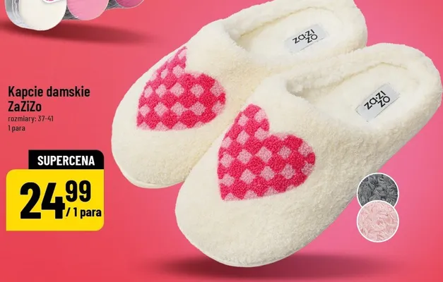 Kapcie damskie ZaZiZo promocja w POLOmarket