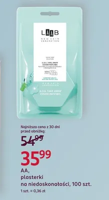 Plasterki na niedoskonałości AA LAAB S.O.S. Take Away Cover Patches promocja w Rossmann