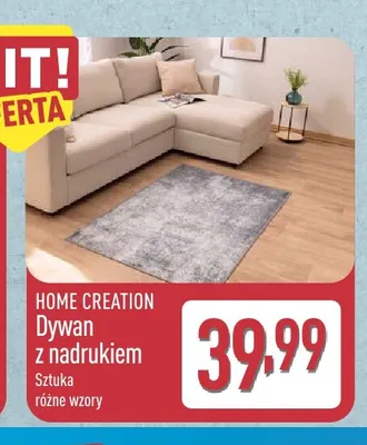 Dywan z nadrukiem Home Creation promocja w Aldi
