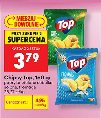 Chipsy Top papryka promocja w Biedronka