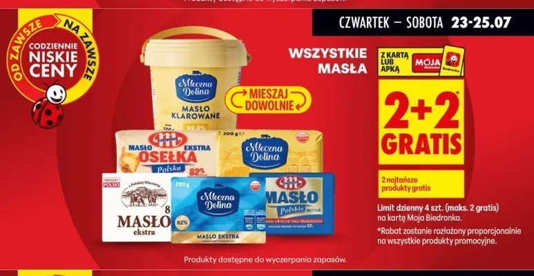 Masła promocja w Biedronka