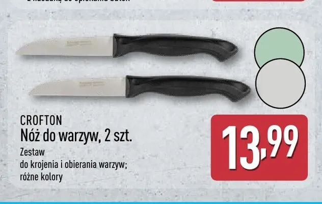 Nóż do warzyw Crofton 2-pak promocja w Aldi
