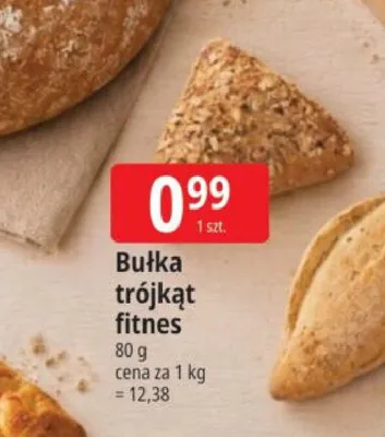 Bułka trójkąt fitnes promocja w Leclerc