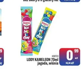Lody Kameleon wiśnia Hortex promocja w Tomi Markt