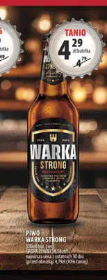Piwo Warka Strong promocja w Arhelan