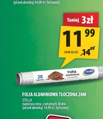 Folia aluminiowa tłoczona Stella promocja w Arhelan
