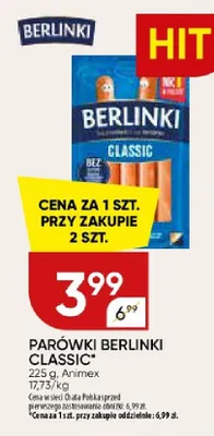 Parówki Berlinki Classic promocja w Chata Polska