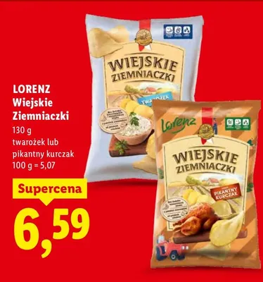 Wiejskie ziemniaczki twarozek lub pikantny kurczak promocja w Lidl