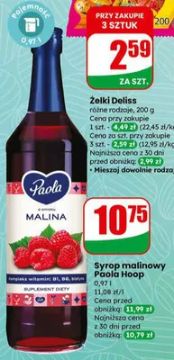 Żelki różne rodzaje promocja w Dino