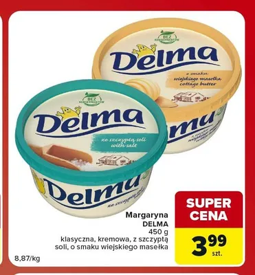 Margaryna Delma klasyczna promocja w Carrefour Market