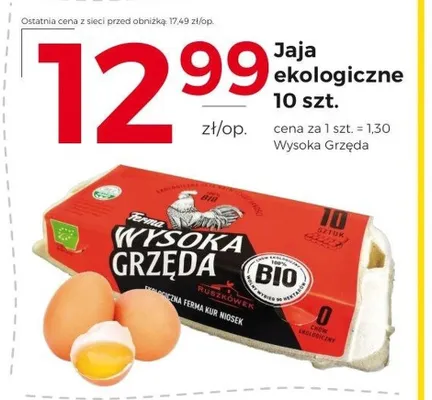 Jaja ekologiczne Wysoka Grzęda promocja w Frac