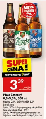 Piwo Żatecky 0,0-5,0%, 500ml różne rodzaje promocja w Twój Market
