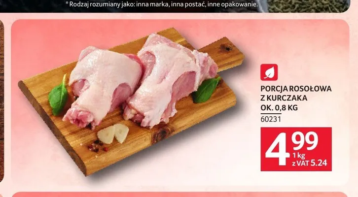 Porcja rosołowa z kurczaka promocja w Selgros