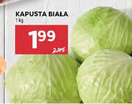 Kapusta biała promocja w Stokrotka