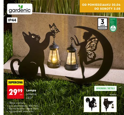 Lampa solarna LED promocja w Biedronka