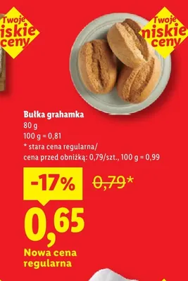 Bułka grahamka promocja w Lidl