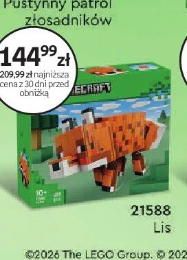 Klocki LEGO Minecraft 21588 Lis promocja w Empik