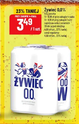 Piwo bezalkoholowe Żywiec promocja w POLOmarket