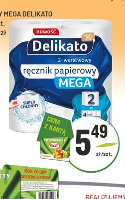 Ręcznik papierowy Mega Delikato 2-pak promocja w Sedal