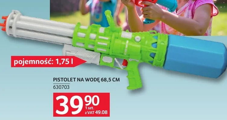 Pistolet na wodę 68,5 cm promocja w Selgros